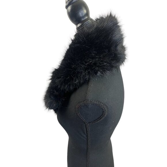 Dillard Women's Black Stole Wrap Scarf - Picture 3 of 6